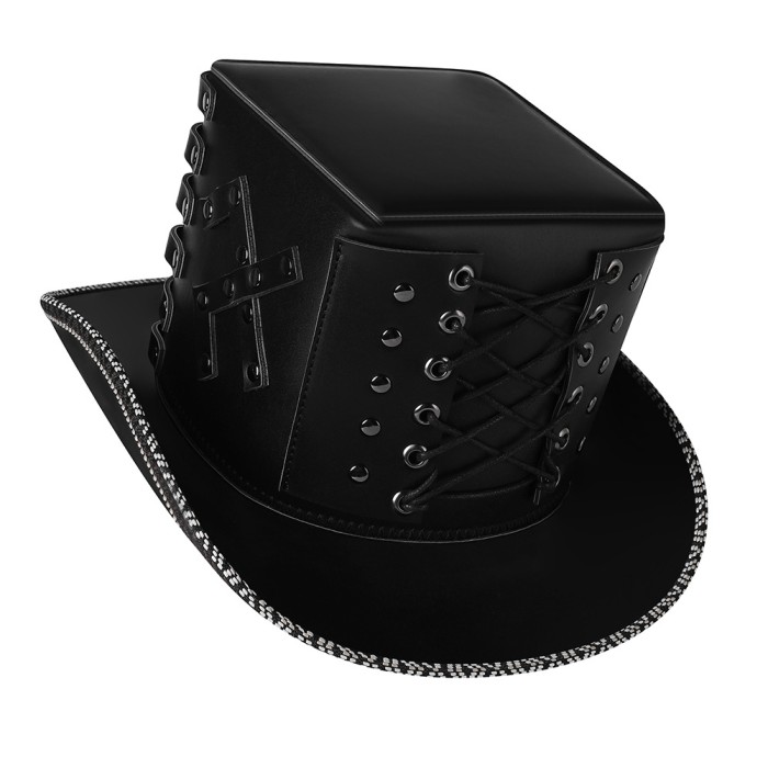 Hombres Mujeres Steampunk Hat, Stage Hat Performance Dance Hat